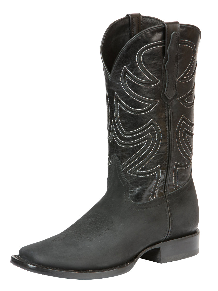 El General Men’s Rodeo Boot Nobuck Leather
- Black 45567