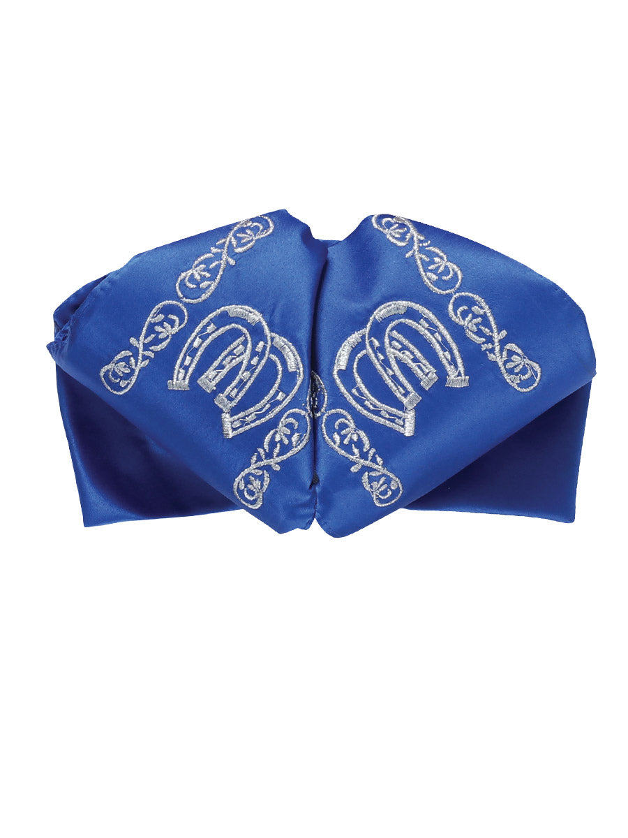Adult
Mexican Charro Bow Tie 100% Polyester Royal Blue/Silver 601600