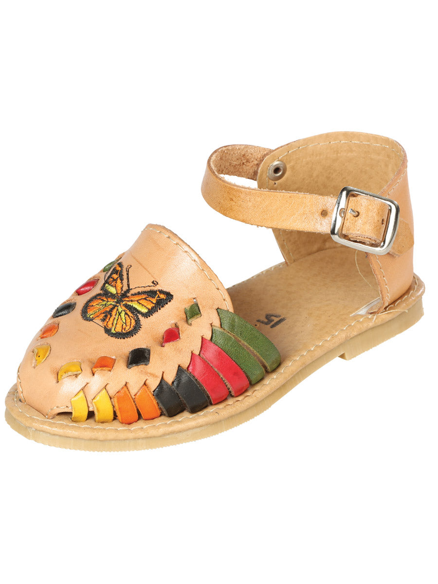 Artisanal Mexican Sandals Leather Tan 603480