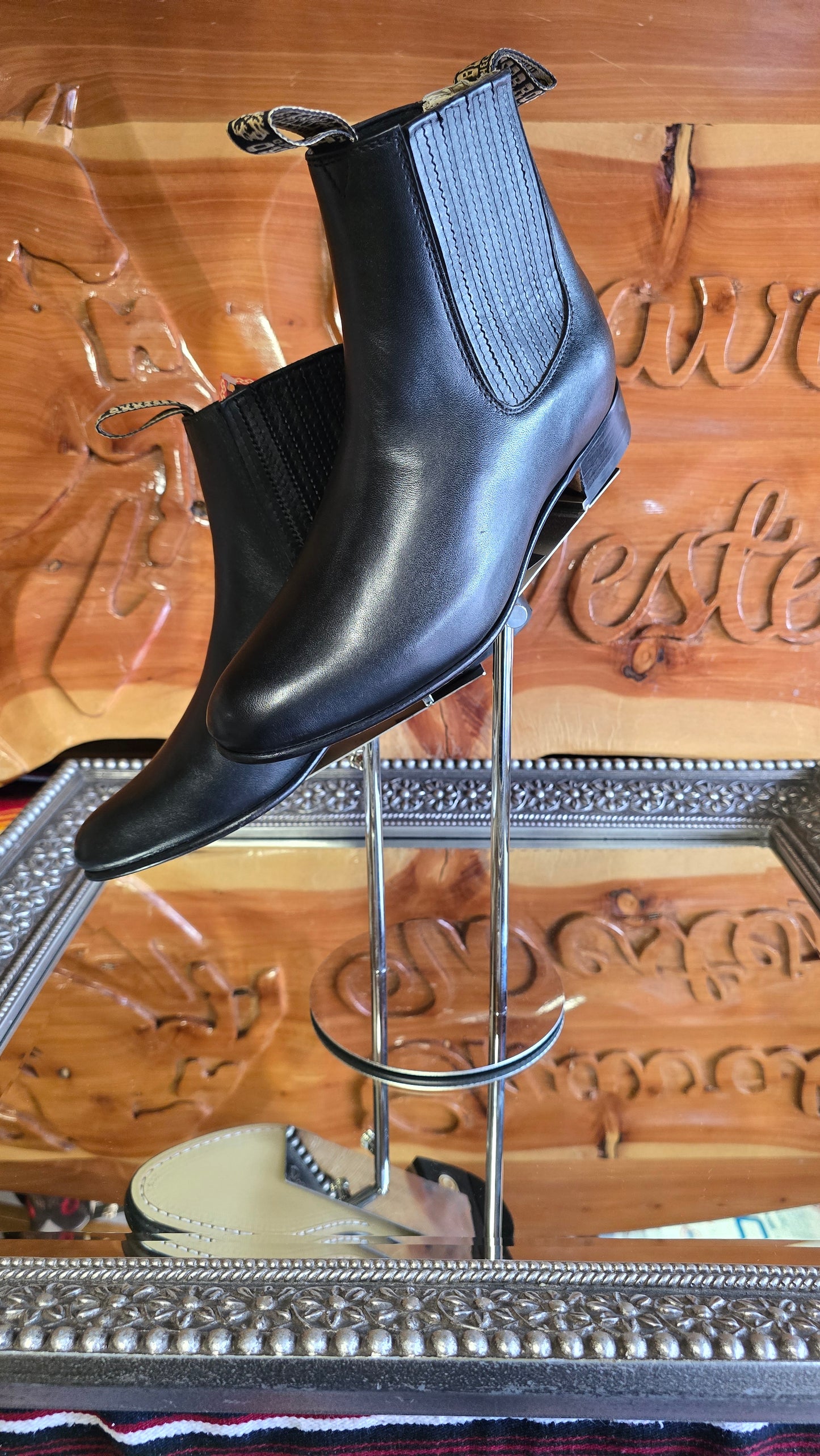 Botin Charro - Negro - Piel