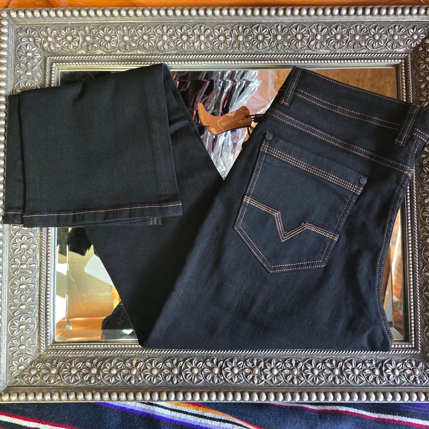 Holt Men's Jet Black Boot Cut Jeans