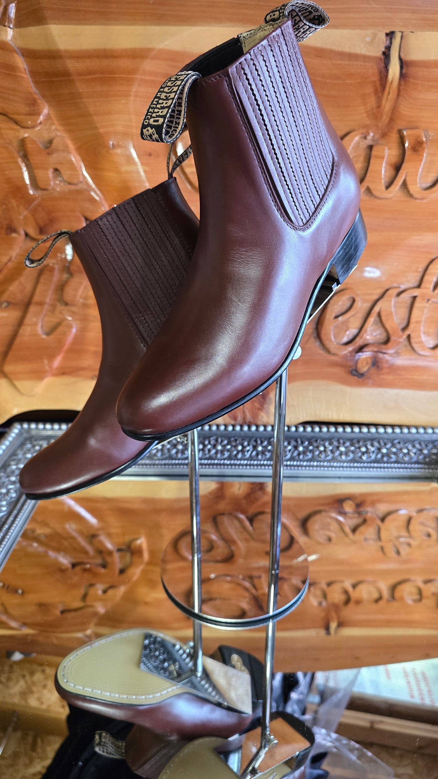 Botin Charro - Vino - Piel