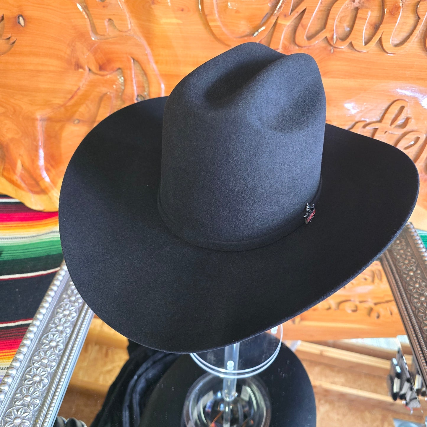 Texana - Felt Hat - Negra - Horma El Patrón - 4x
