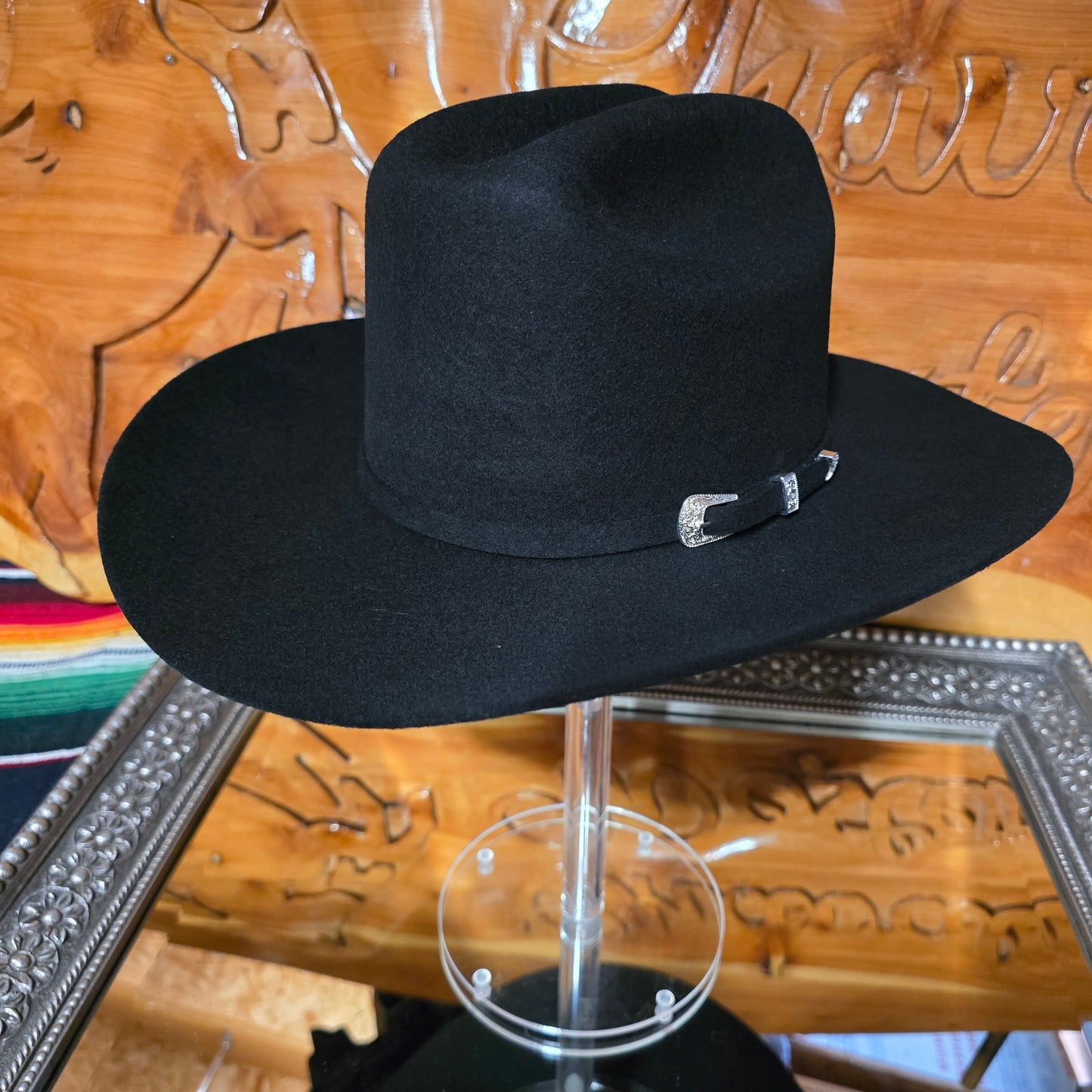 Texana - Felt Hat - Negra - Horma Sinaloa - 4x