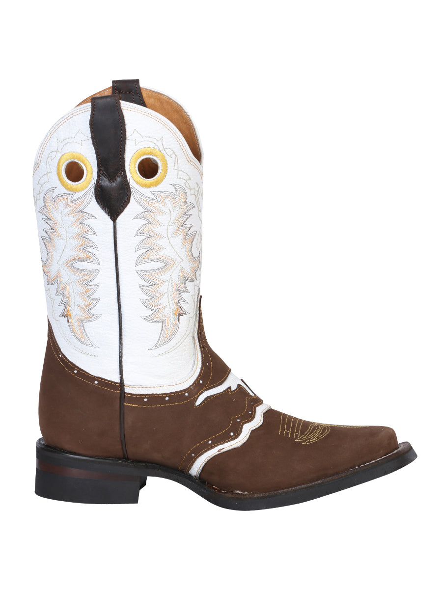 El General Rodeo Boot - Crazy Nobuck  Dark Brown 33313