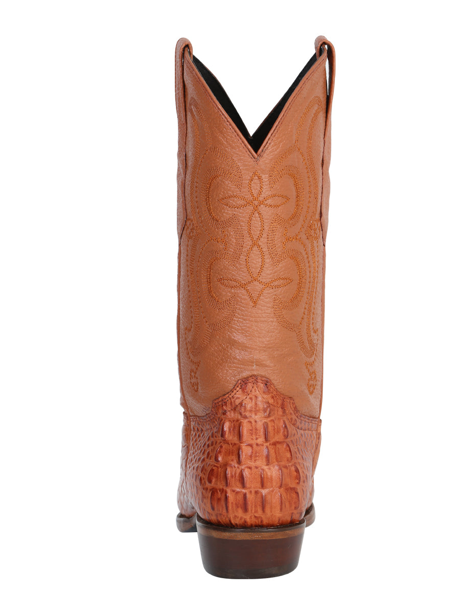 Cowboy boot  El Senor de los Cielos - Caiman  - Cognac 40841