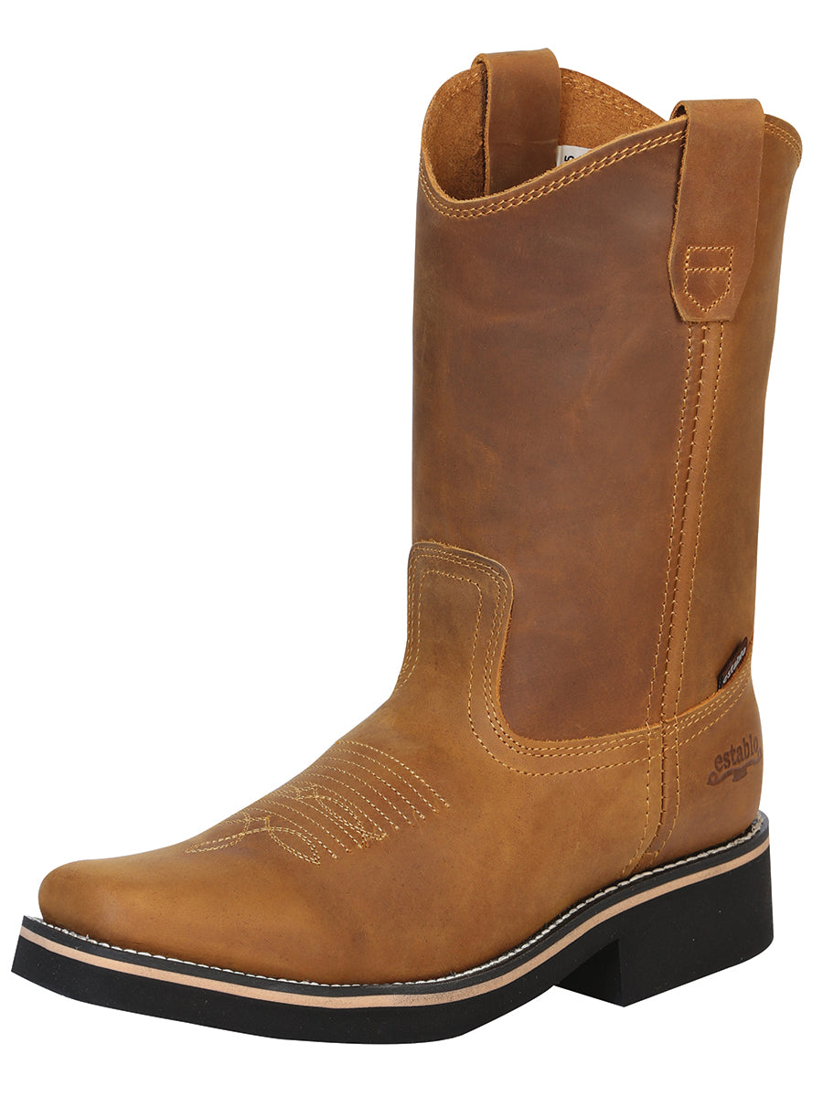 Establo Men’s Work Boot - Crazy Leather in Mango

 41530