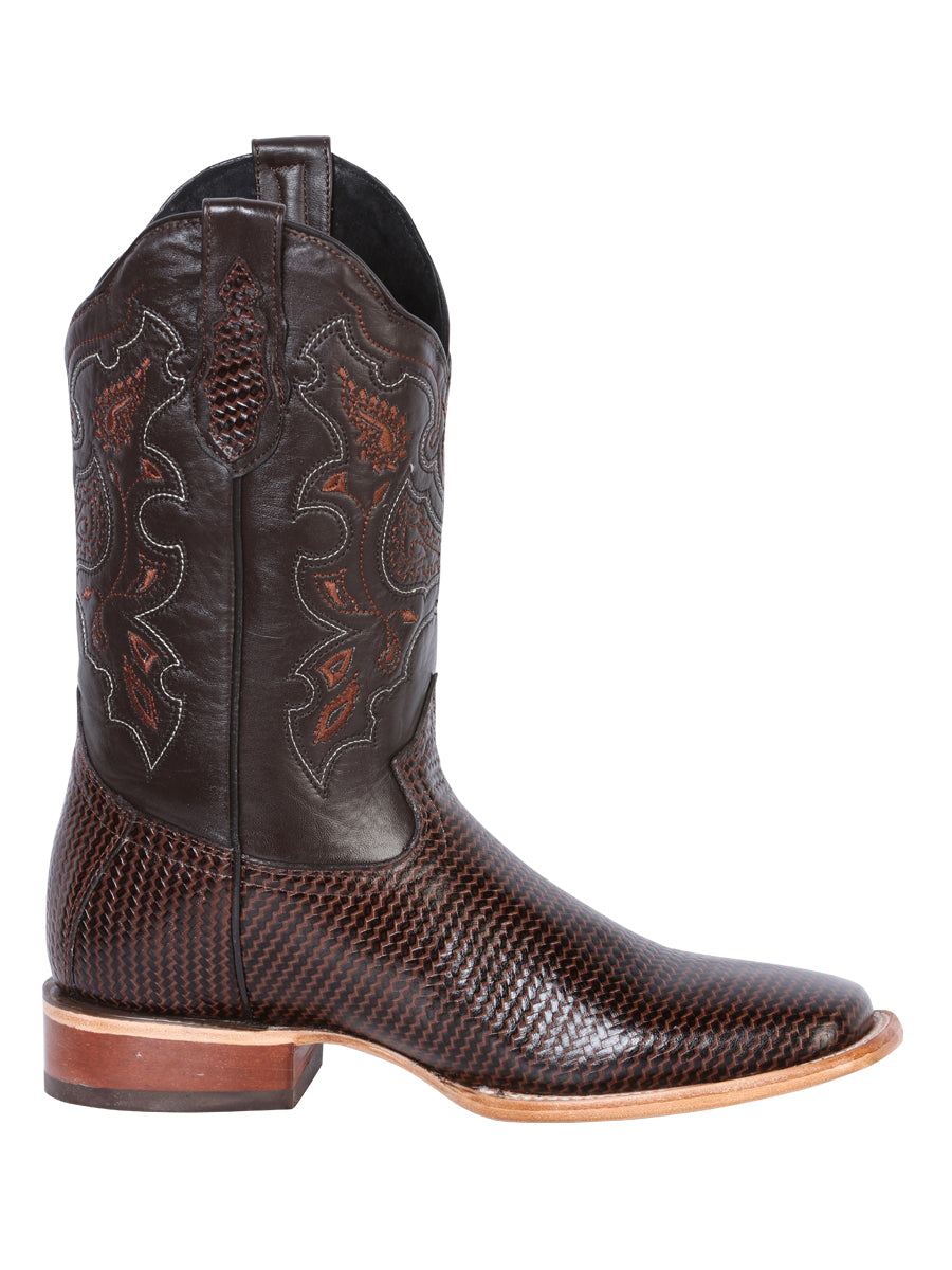 El General Men's Rodeo Boot - Printed Cigar 41791