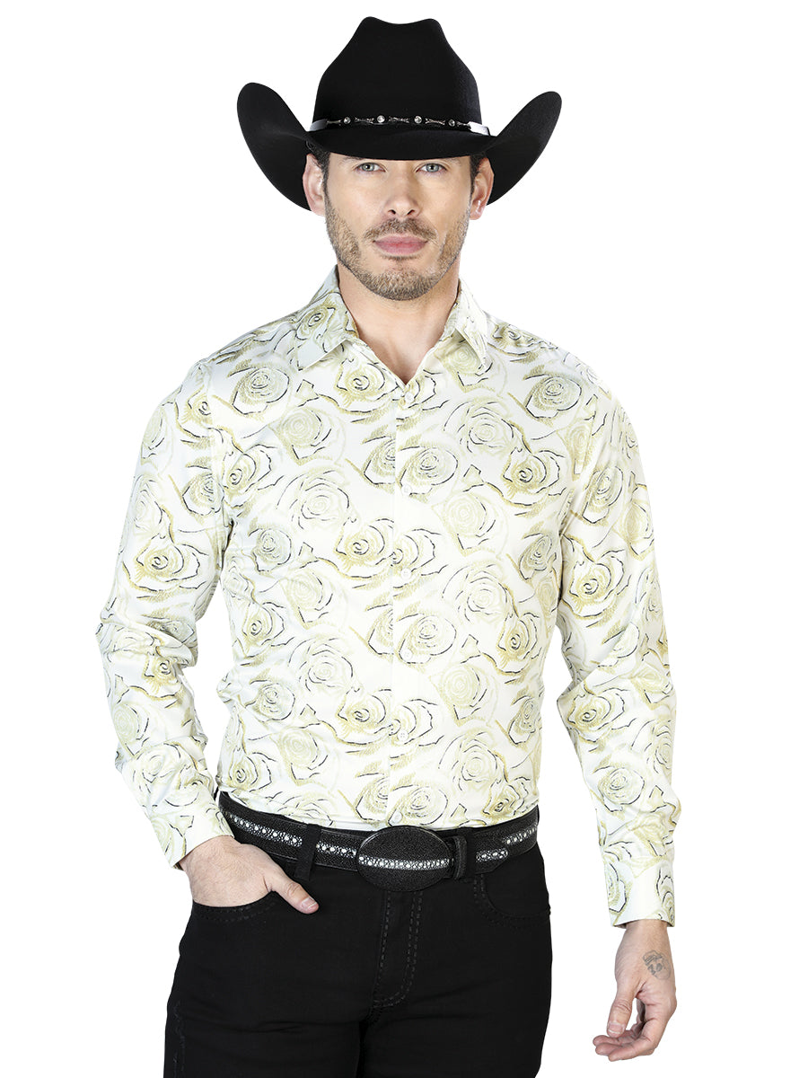 Ivory Casual Long Sleeve Shirt 43678