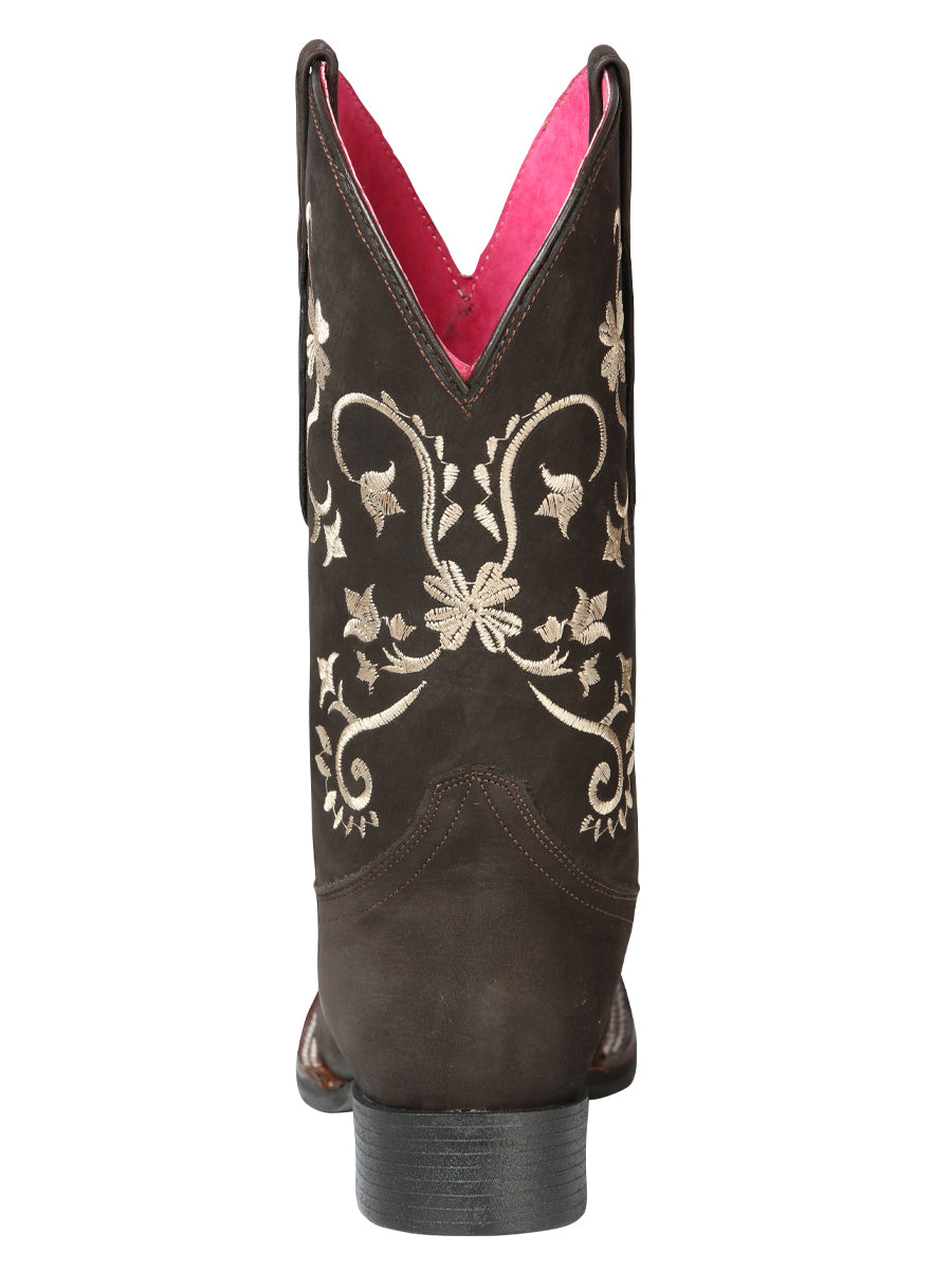 Cowboy Boot  - El Geneal Rodeo - Woman  - Nobuck Brown 44642