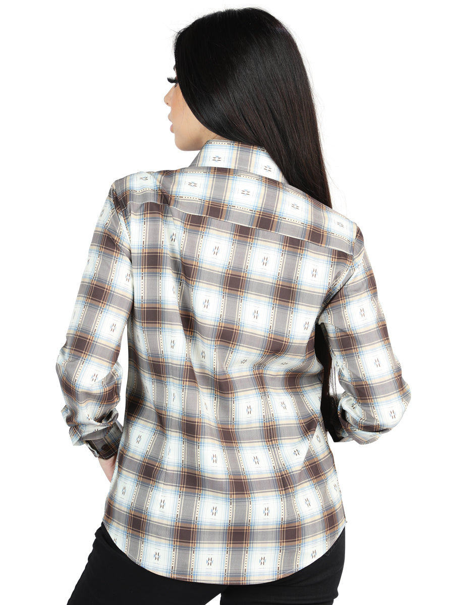 El General  -  Casual Long-Sleeve Shirt  -  Brown/Sand 44717