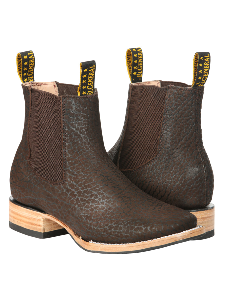 El General Men’s Ankle Boots - Bull Neck Leather Moka 45341