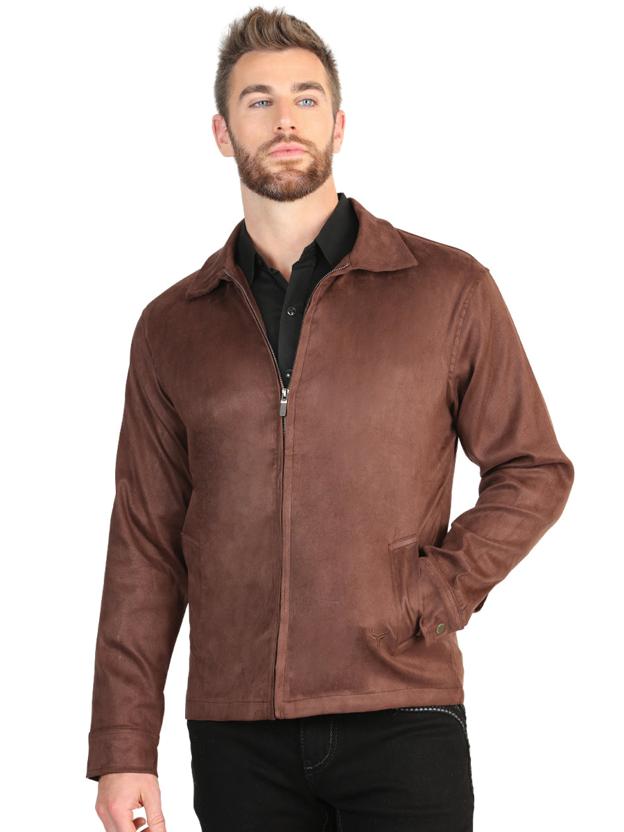 El General Men’s Suede Jacket - Brown
 45649