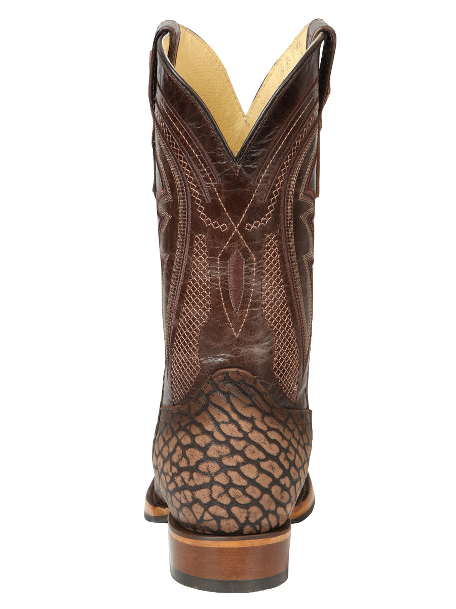 Men’s El General Rodeo Boot - Imitation Bull Neck Sand 45667