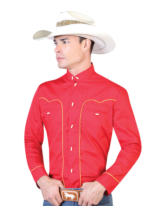 Red Charro Long Sleeve Shirt 124864