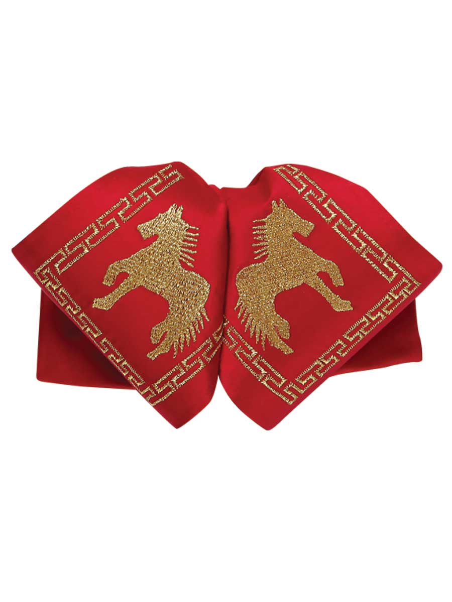 Adult 
Mexican Charro Bow Tie 100% Polyester Red/Gold  600122