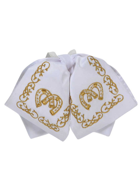 Kids 
Mexican Charro Bow Tie 100% Polyester White/Gold  600143