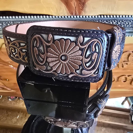 Cinto Bordado - Flor