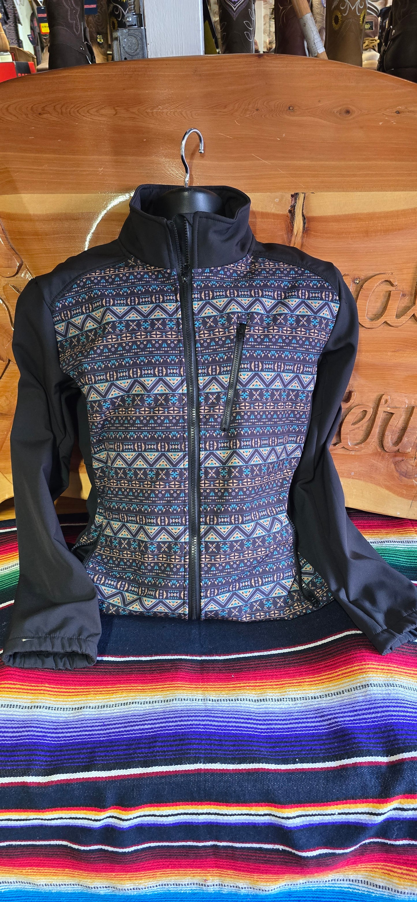 Men's Soft Shell Jacket - Black/Gray