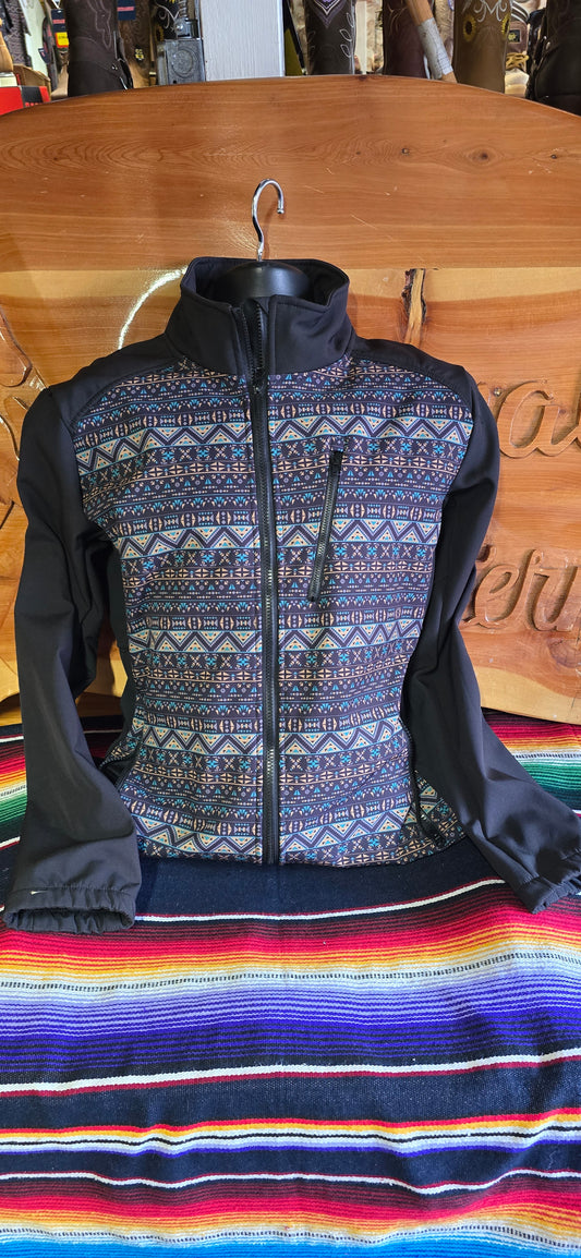 Men's Soft Shell Jacket - Black/Gray