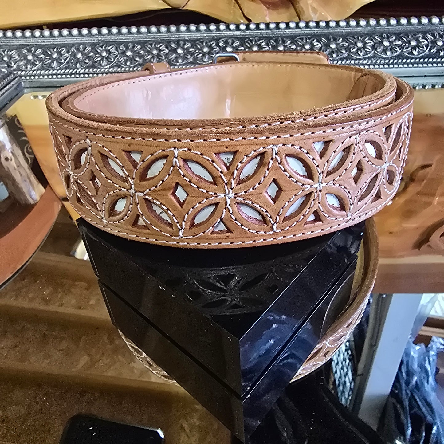 Cinto Greca - Miel/ Blanco