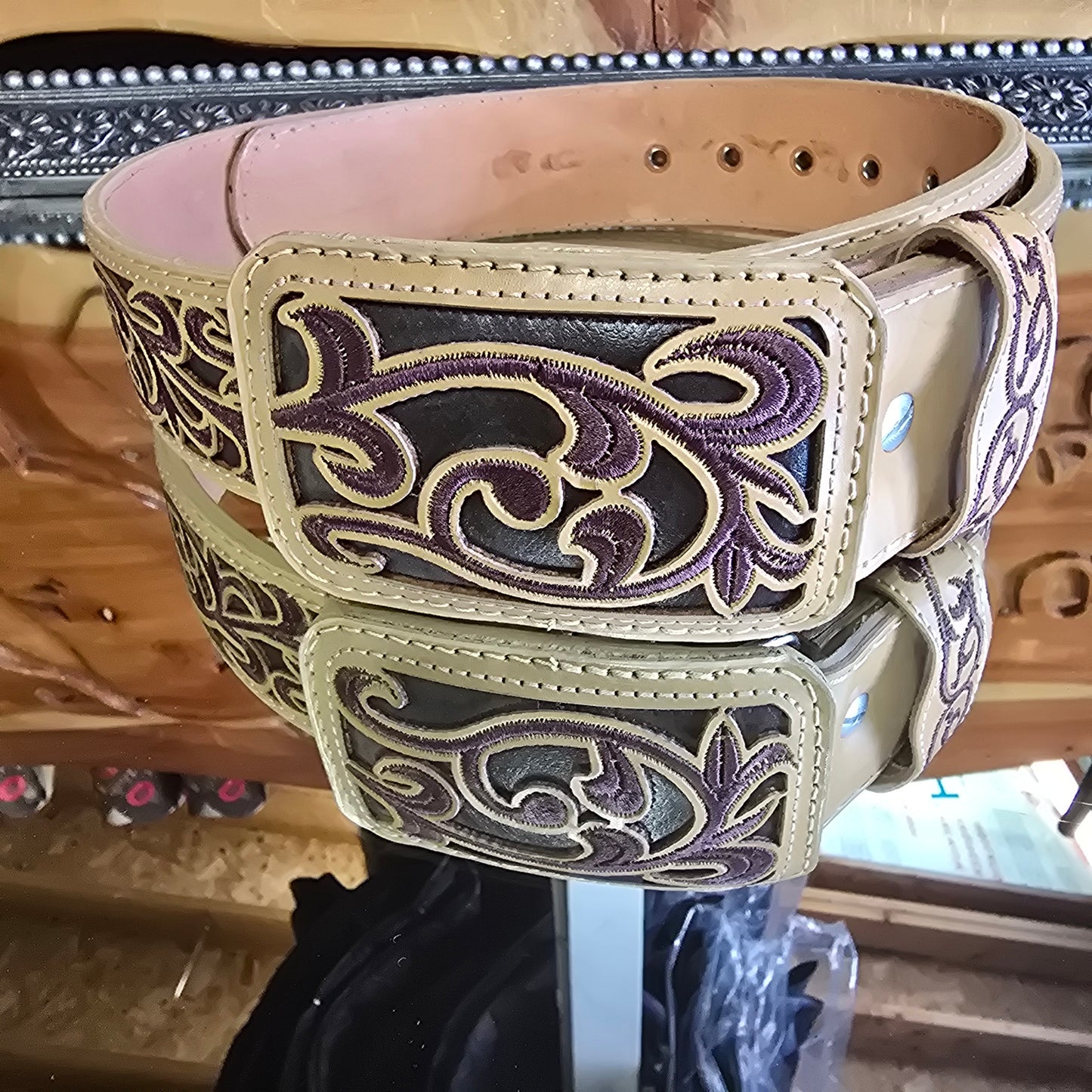 Cinto Bordado - Rameado