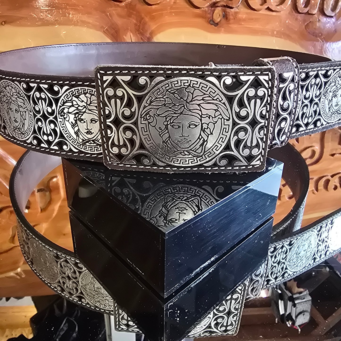 Cinto Corte Lazer - Medusa Plata