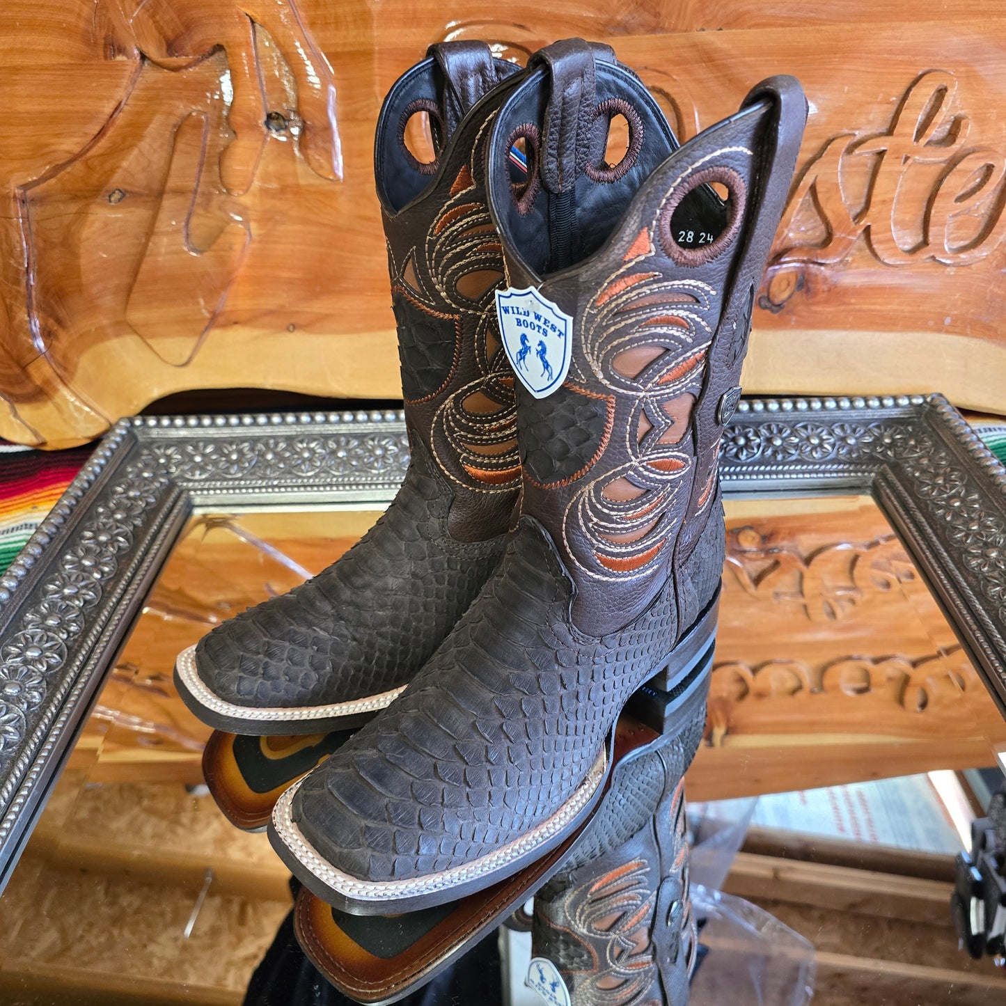 Bota Exótica - Phyton - Cafe