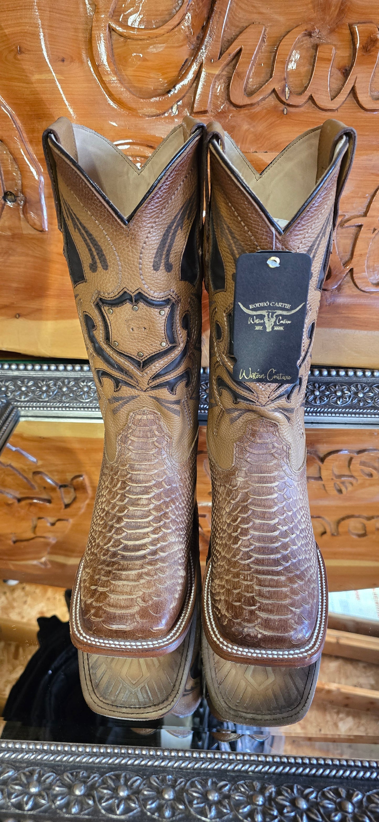 Bota Piel Python - Imit.