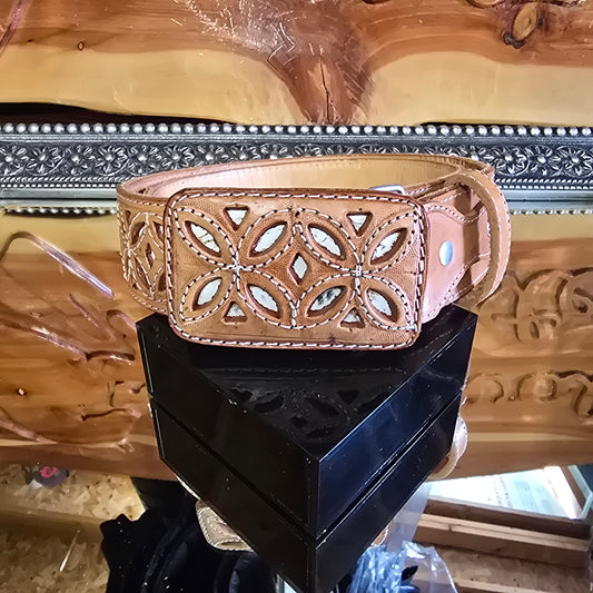 Cinto Greca - Miel/ Blanco