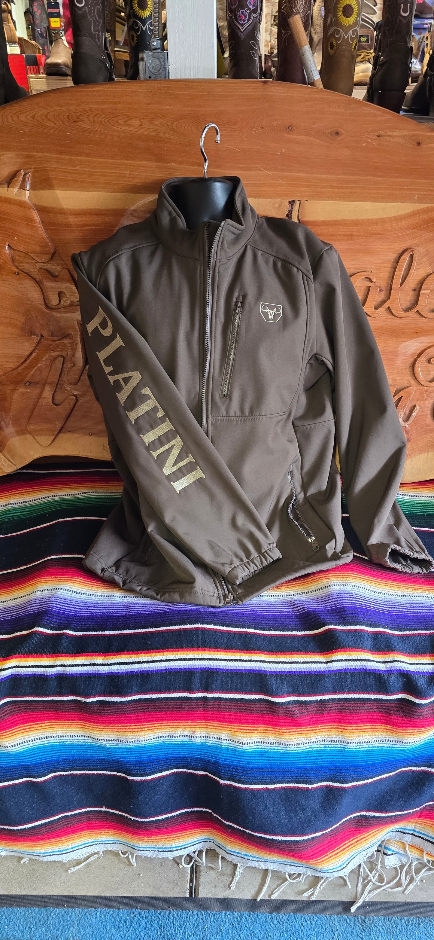 Men's Soft Shell Jacket - Brown