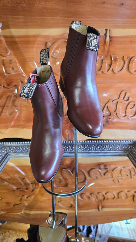Botin Charro - Vino - Piel