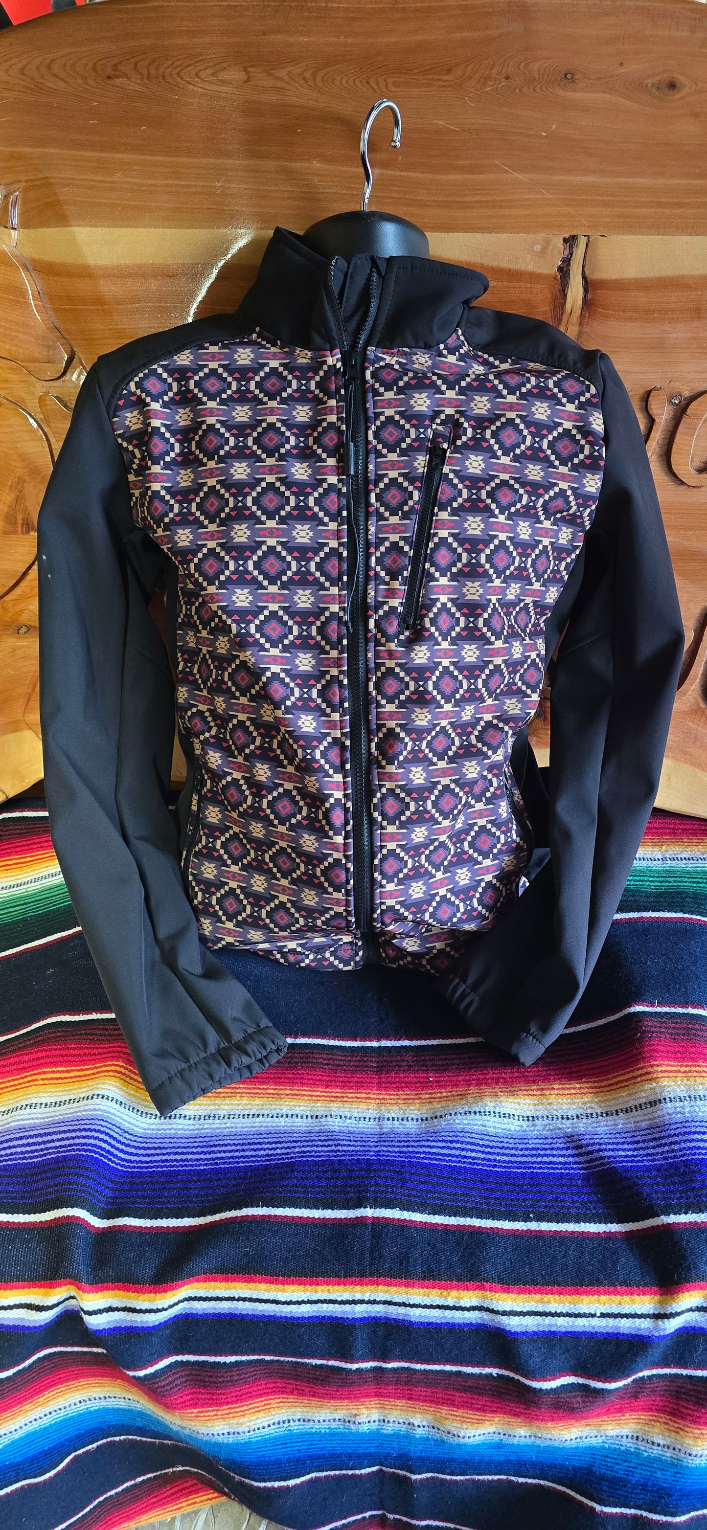 Men's Soft Shell Jacket - Black/Gold