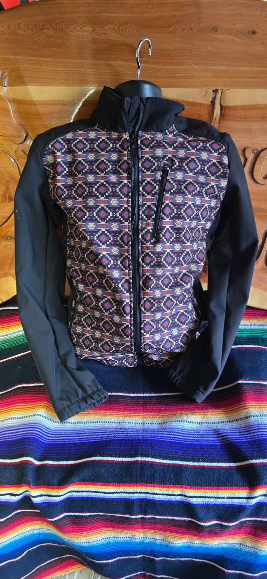 Men's Soft Shell Jacket - Black/Gold