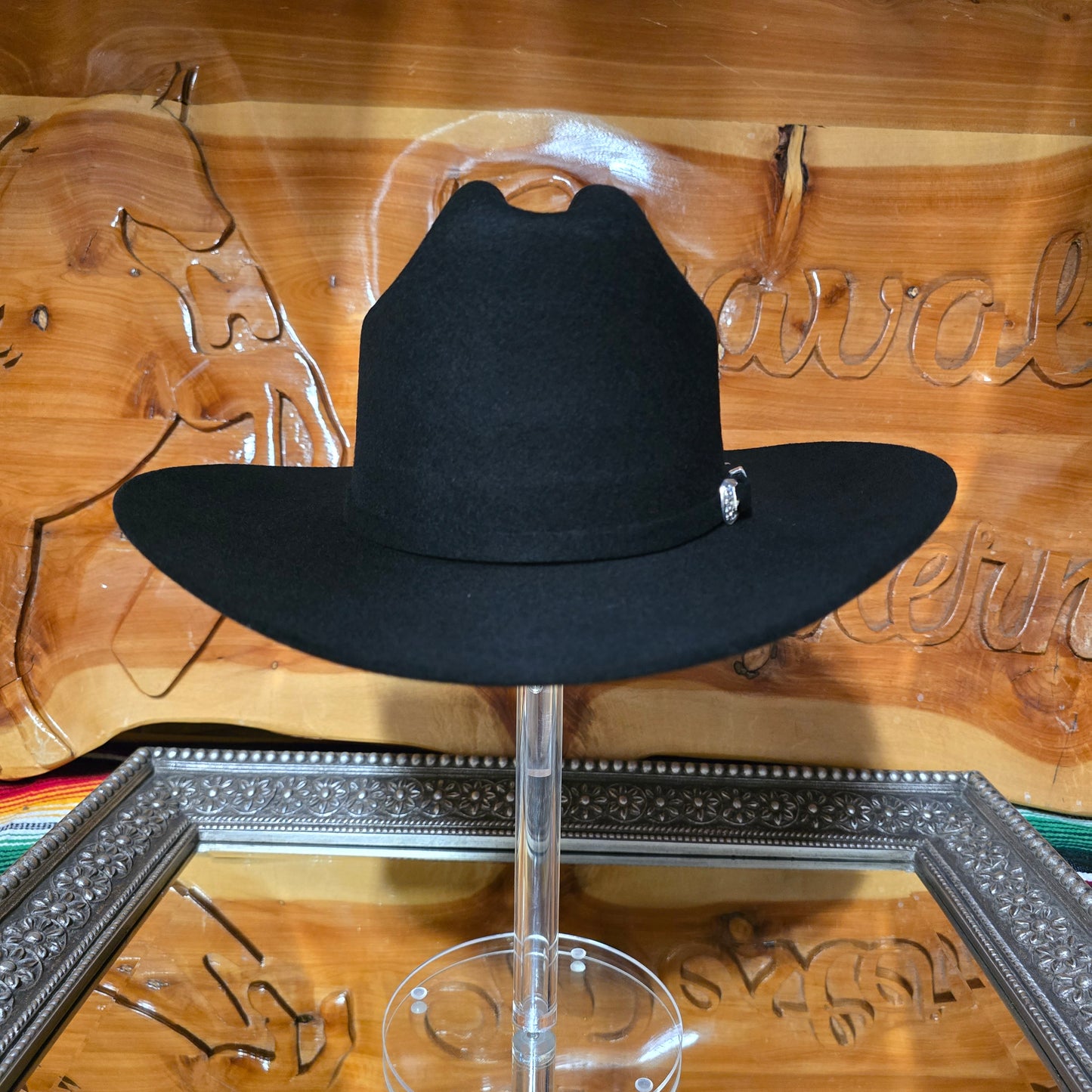 Texana - Felt Hat - Negra - Horma Sinaloa - 4x