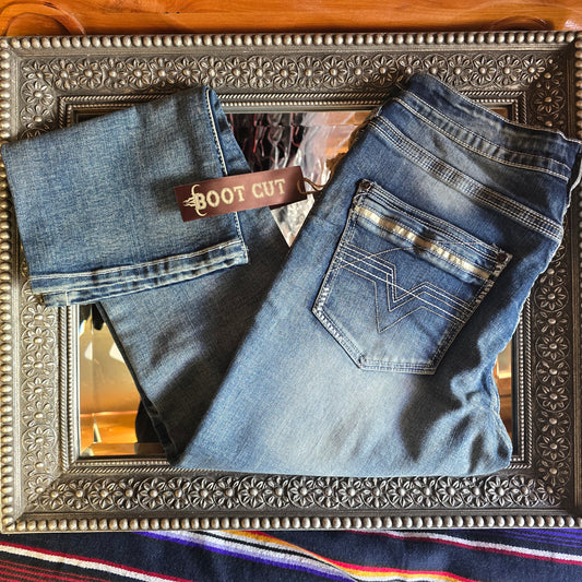 Holt Men's Light Blue Boot Cut Jeans