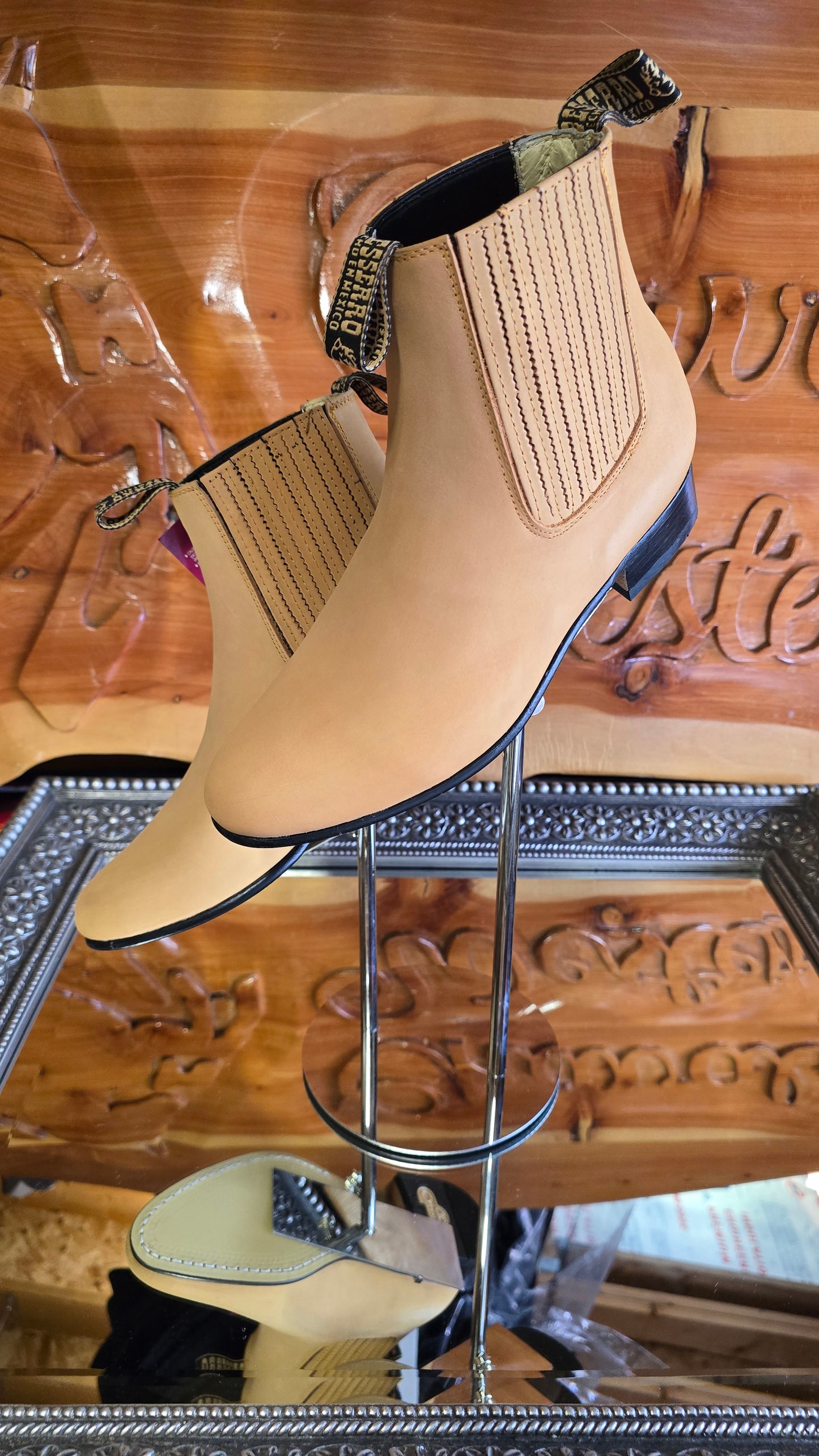 Botin Charro - Miel - Nobuck