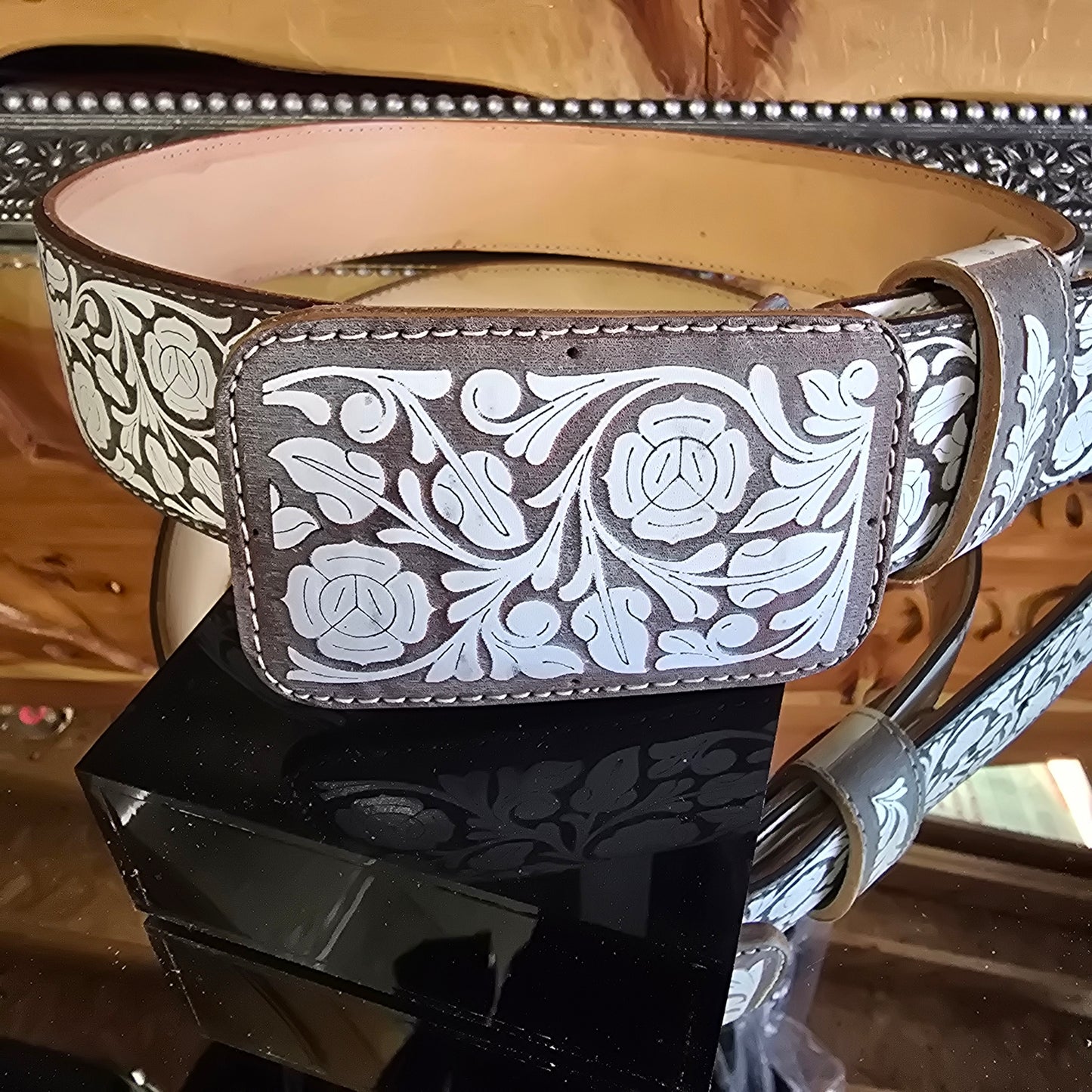 Cinto Corte Lazer - Rosas