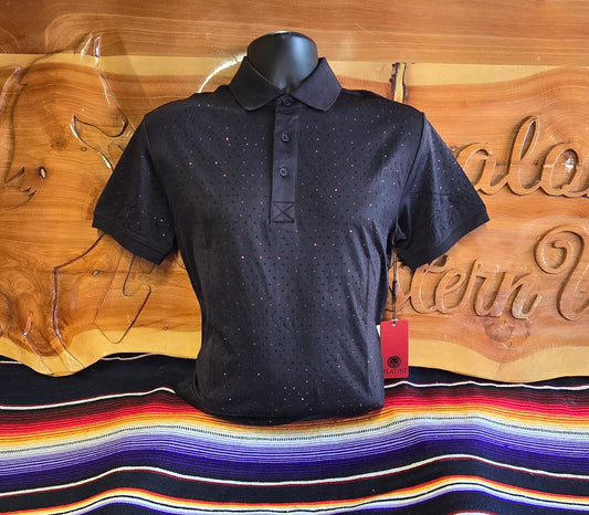 Fashion Polo - Black (Rhinestones)