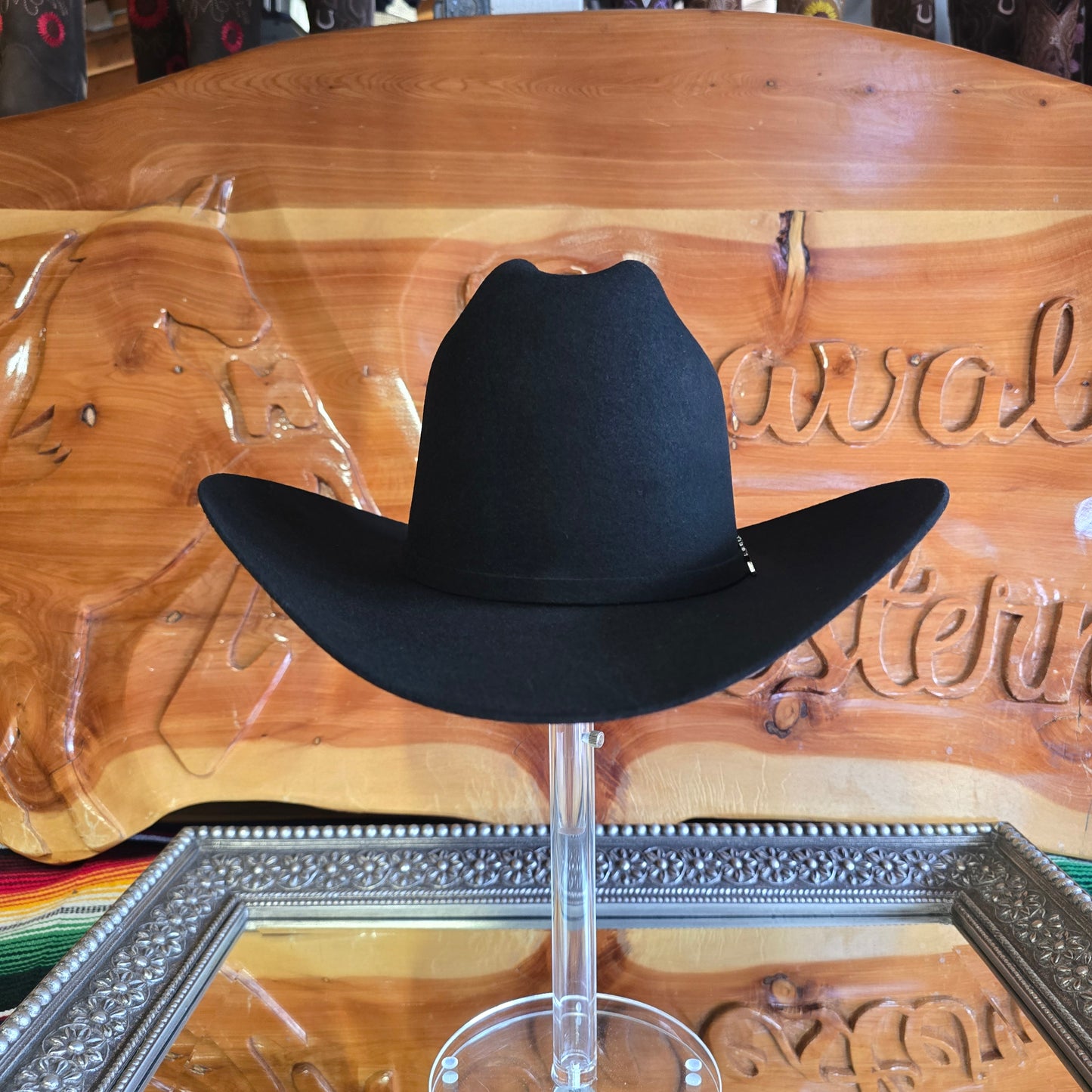 Texana - Felt Hat - Negra - Horma El Patrón - 4x